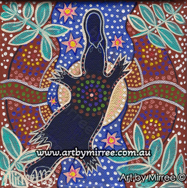 'Platypus' Original Painting by Mirree Contemporary Dreamtime Animal Dreaming